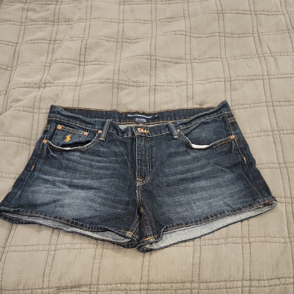 Ralph Lauren Sport Indigo Jean Shorts Size 12, Excellent Condition!
